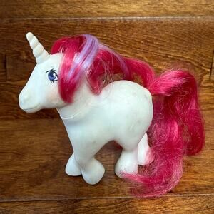 HASBRO My Little Pony G1 Moondancer White Unicorn Red Hair Vintage 1983